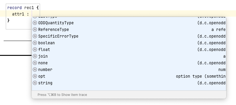 Define Attribute Type