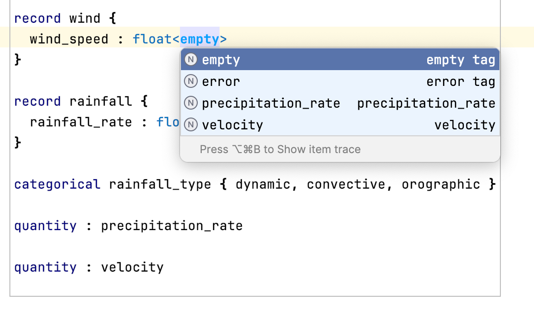 Attribute with UnitType